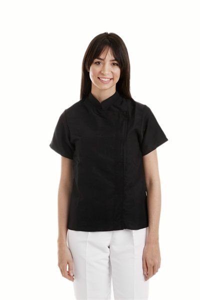 Chaqueta de Cocina Mujer Manga Corta Microfibra