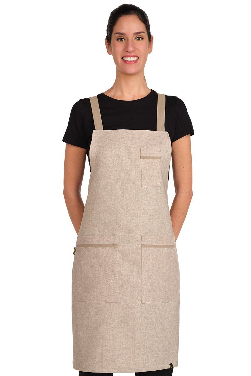 delantal 32606463 beige delantero