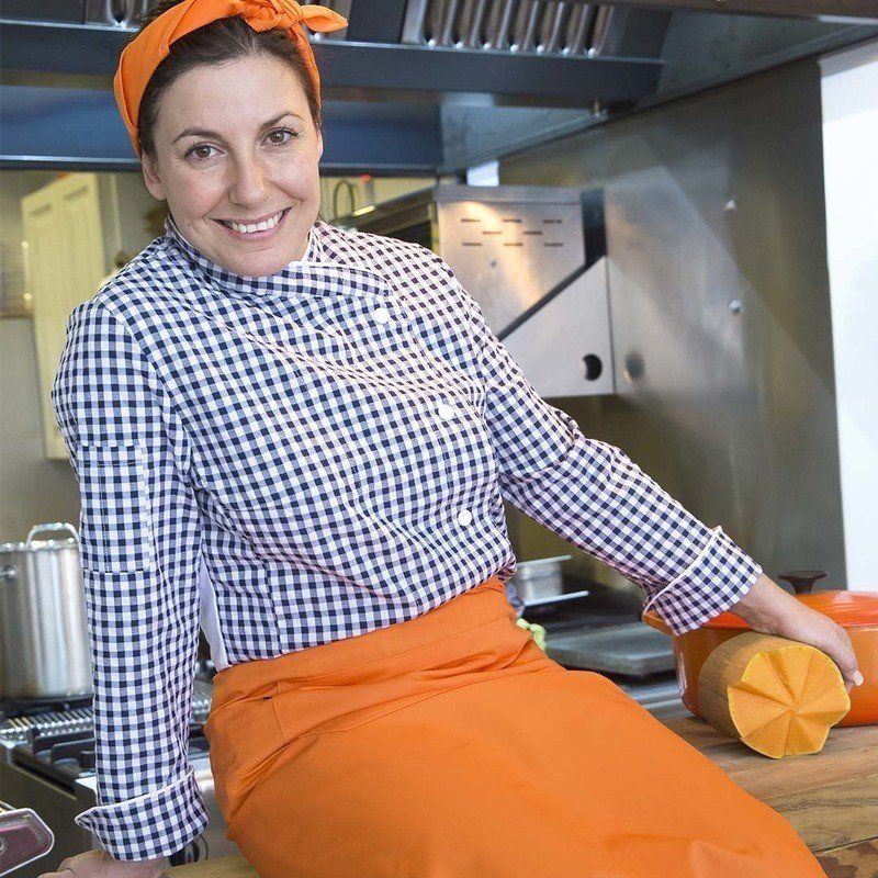 Chaqueta Cocina Mujer Cuadros
