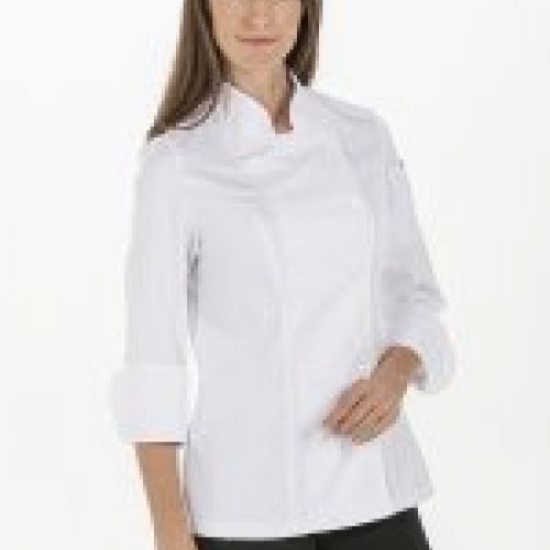 Chaqueta de cocina de mujer de manga larga