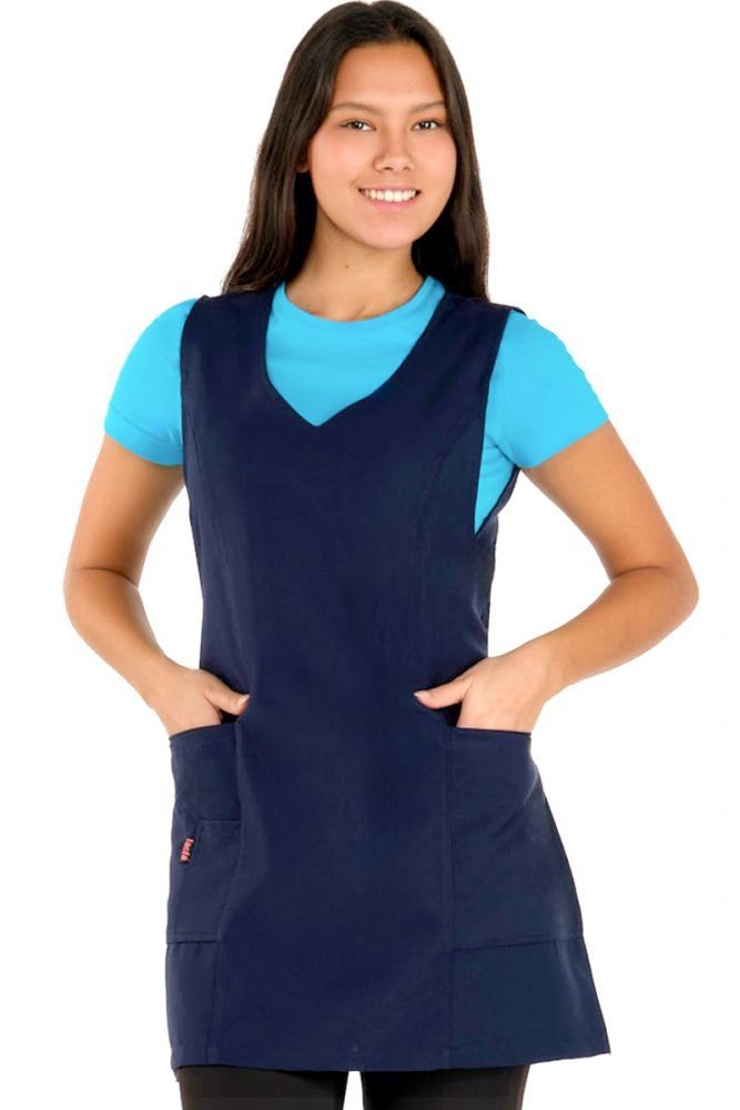 cuello v azul marino