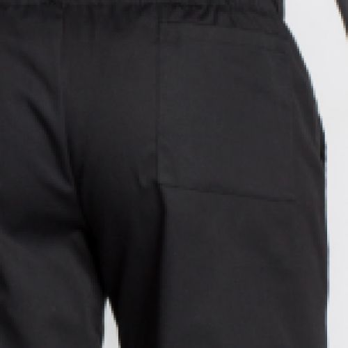 Pantalón Negro con Goma y Cordón