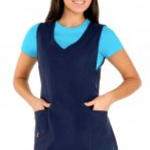 cuello v azul marino