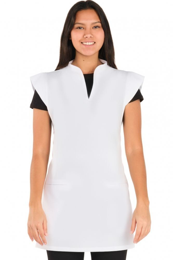 cuello chimenea blanco