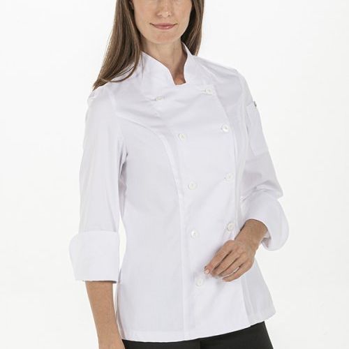 Chaqueta de cocina de mujer de manga larga