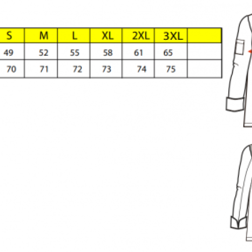 Chaqueta Cocina Unisex Microfibra