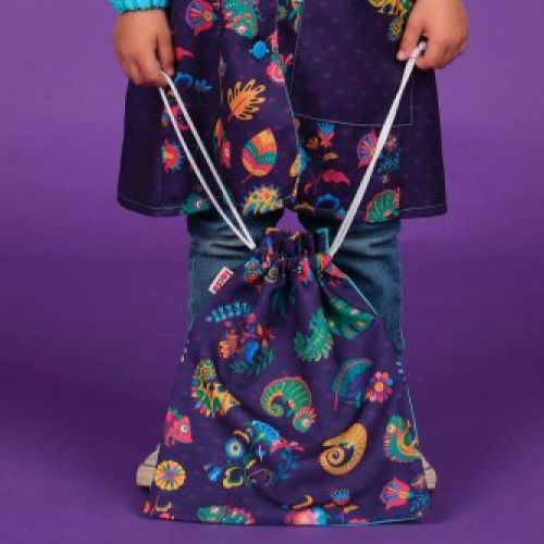 BOLSA MERIENDA CAMALEONES