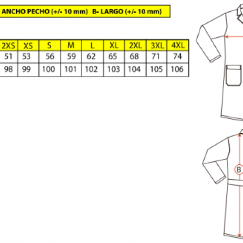 Casaca Unisex Botones Color