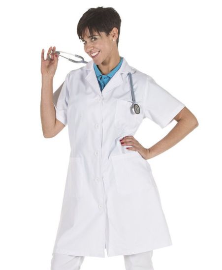 bata mujer manga corta