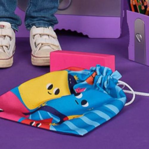 BOLSA MERIENDA FIGURAS GEOMETRICAS