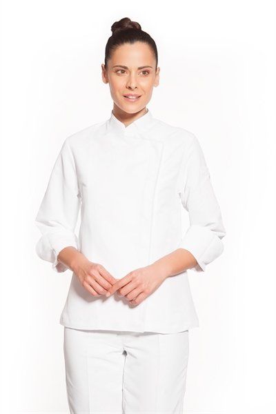 CHAQUETA COCINA MUJER MICROFIBRA