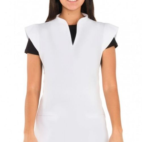 cuello chimenea blanco